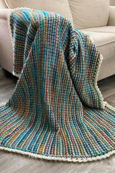 Cottage Garden Throw Blanket Crochet Pattern