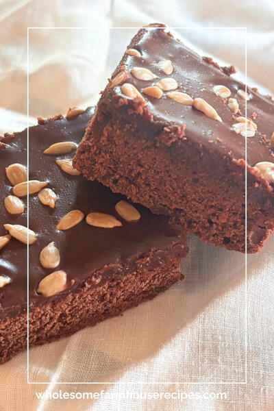 Fudgy Cosmic Brownies Topped With Perfect Ganache