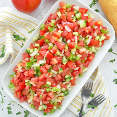 Andalusian Chopped Tomato Salad | Possibly The Best 10 Minute Salad