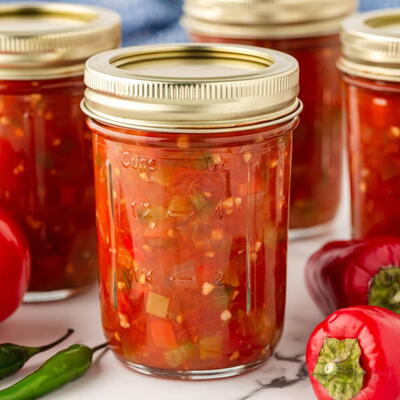 Homemade Canned Tomato Salsa