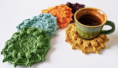 Easy Autumn Crochet Coasters For Fall Table Decor