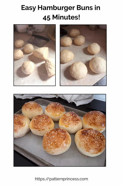 Quick Homemade Burger Buns Recipe