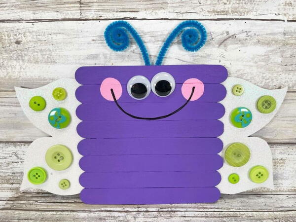 Popsicle Stick Butterfly Craft