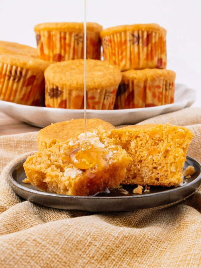 Sweet Potato Corn Muffins Made With Jiffy Mix