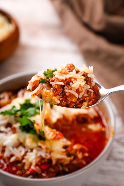 Slow Cooker Stuffed Pepper Soup