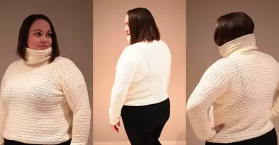 Crochet Cowl Neck Sweater Pattern