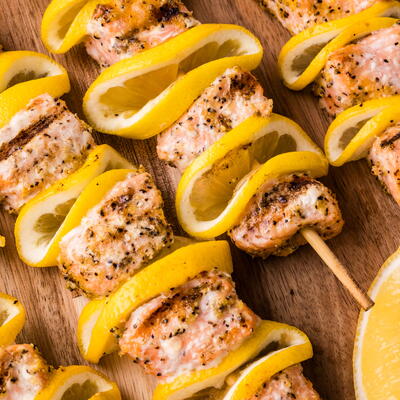 Grilled Salmon Skewers