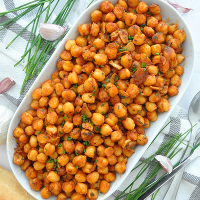 Spicy Spanish Garlic Chickpeas | Quick & Easy 15-minute Recipe