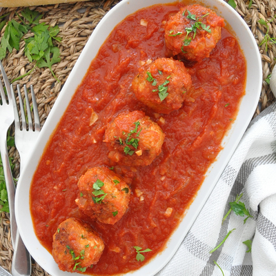 The Best-ever Chicken Meatballs | Spanish-style With Tomato Sauce