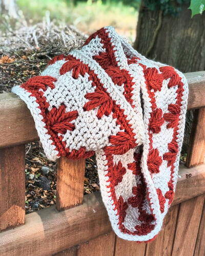 Autumn Embers Oversized Infinity Scarf