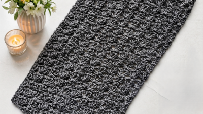 Simple And Elegant Crochet Table Runner Pattern