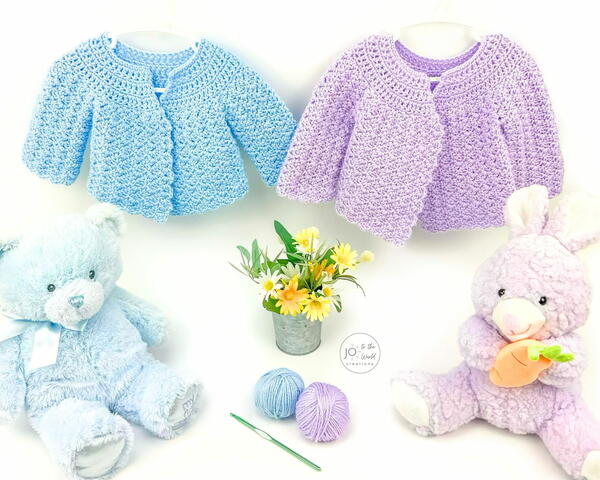 Classic Baby Cardigan Crochet Pattern