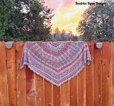 Autumn Fog Shawl