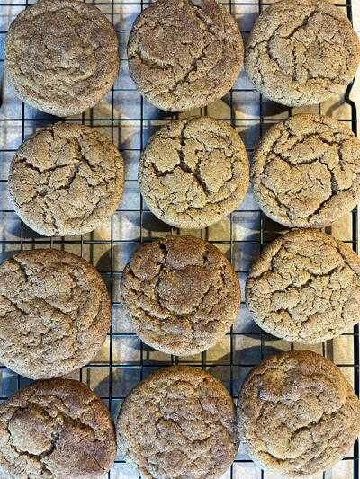 Browned Butter Pumpkin Snickerdoodle Cookies