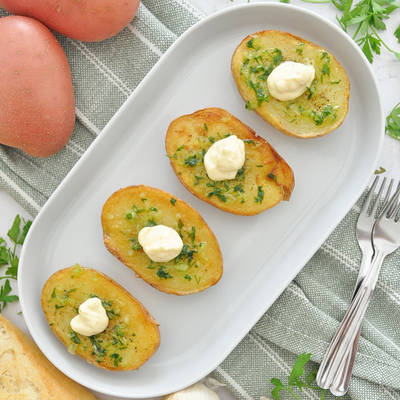 Spanish “helmet” Garlic Potatoes | The Famous Cascos De Patatas