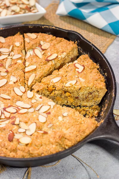 Almond Skillet Blondies