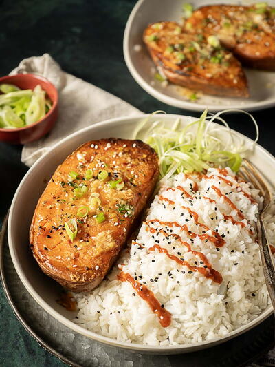 Miso Sweet Potatoes