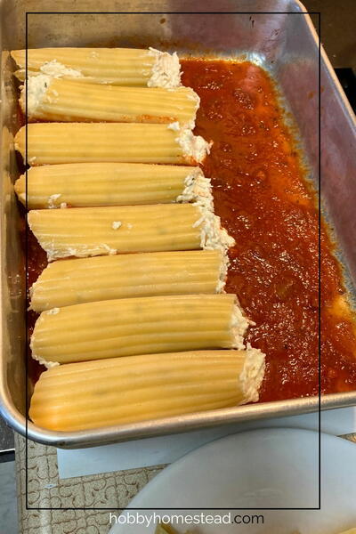 Easy Homestyle Four Cheese Manicotti 