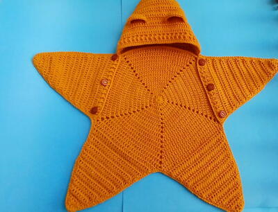 Baby Star Blanket Sleep Sack Free Pattern Guide Step-by-step 