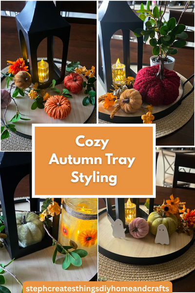 How I Styled Six Fall Trays Using Simple Reused Decor