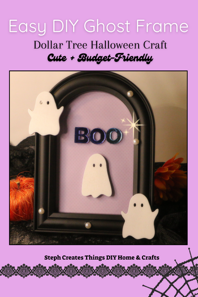 Diy Ghost Frame (easy Dollar Tree Halloween Craft)