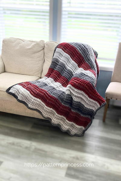 Winter Snowdrift Crochet Blanket 