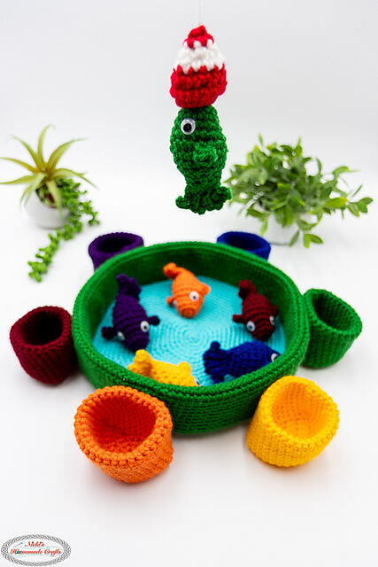 Crochet Magnetic Fishing Game