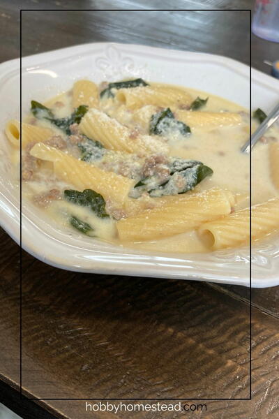 Creamy Italian Sausage Soup With Spinach Or Kale
