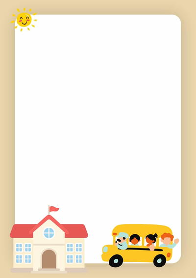School Bus Stationery