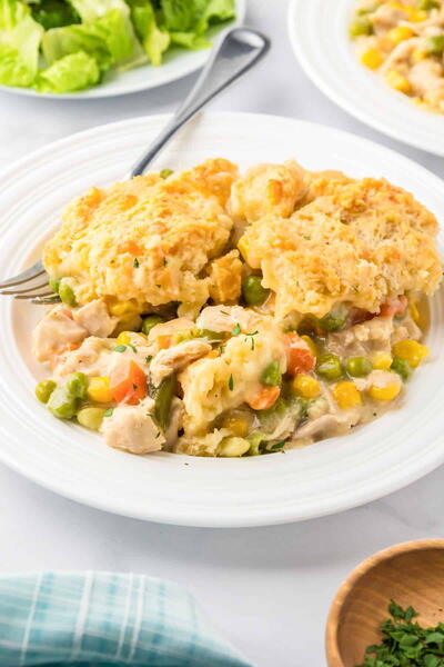 Cheddar Bay Biscuit Chicken Pot Pie