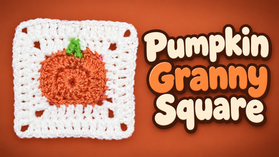 Crochet Pumpkin Granny Square 