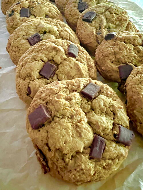Pumpkin Chocolate Chunk Cookies