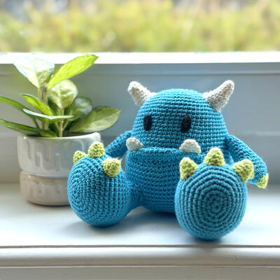 Mr. Blue Monster Amigurumi