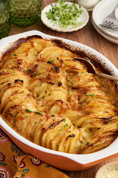French Onion Potato Gratin