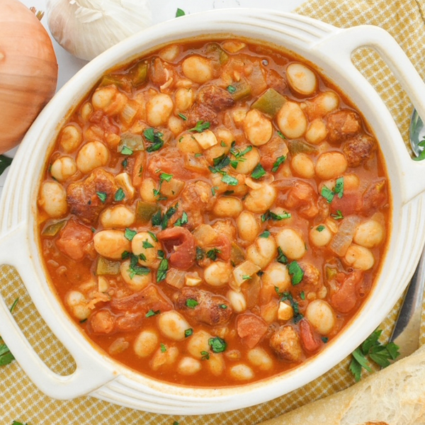 “better Than Pork And Beans” Spanish Beans With Sausage