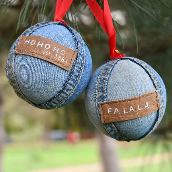 No Sew Denim Baubles