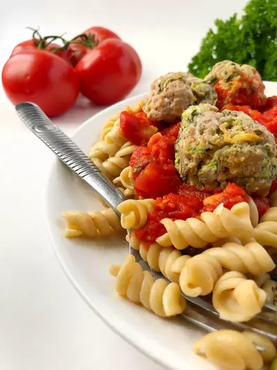 Easy Oven Baked Pork And Zucchini Meatballs Recipe