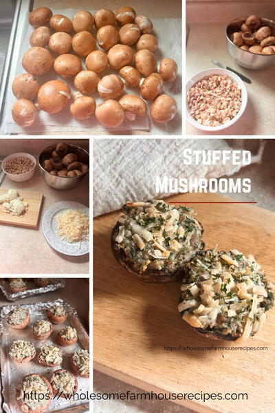 Easy Parmesan Stuffed Mushrooms Recipe