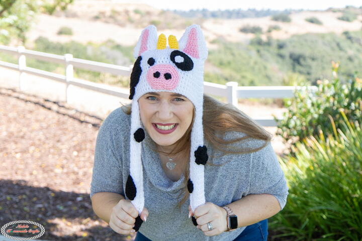 Crochet Angelfish Tutorial Cow Hat With Moving Ears | AllFreeCrochet.com