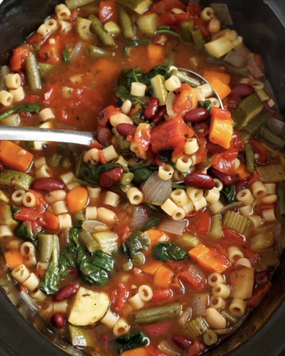 Slow Cooker Minestrone Soup